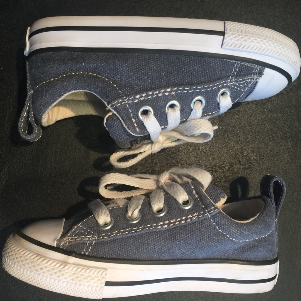 Blue Converse All Star Low Top Sneakers